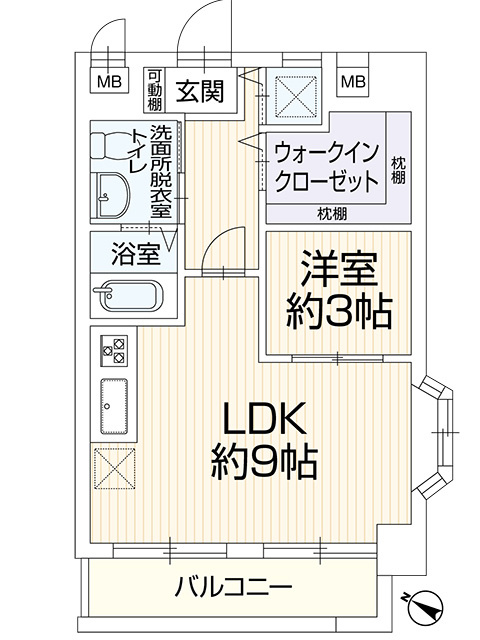 ロマネスク渡辺通第2の間取り|間取り図です☆
