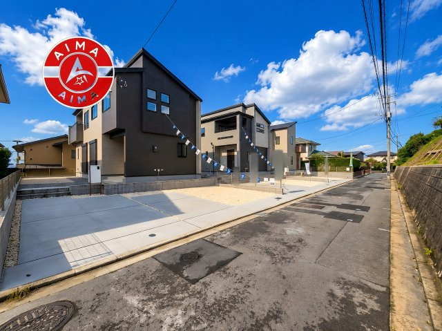 福岡市東区美和台5丁目第2-3棟（2号棟）の前面道路含む現地写真|見学の時間などお気軽にお問い合わせ下さい。