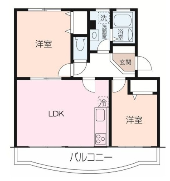 マモール北久里浜 A棟の間取り