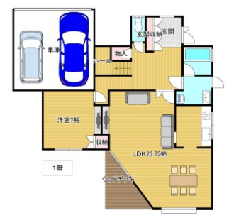 【間取り】 | 鳥取市美萩野2丁目戸建て