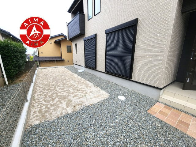 福岡市東区美和台5丁目第2-3棟（3号棟）の外観|お庭で自由な時間を過ごせます。
