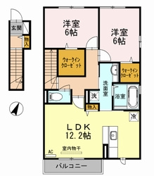 メルヴェーユ　Ⅱの間取り