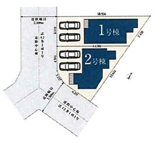 【区画図】 | 名古屋市中村区日ノ宮町3丁目98-4【仲介手数料無料】新築一戸建て 2号棟