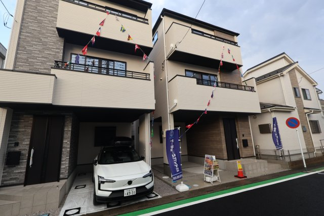 《仲介手数料無料》北区宮原町４丁目63-5新築一戸建てケイアイグレイスの外観|撮影日 2026年8月21日 17:00 曇り