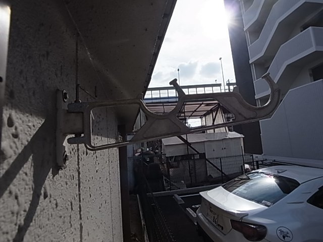 神戸市長田区西尻池町２丁目のアパートのバルコニー