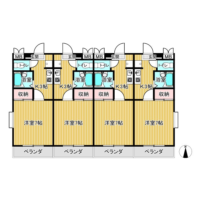 ドリームタウン伊勝の間取り