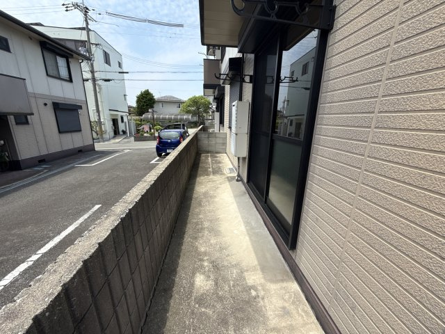 サンアクティーAのバルコニー