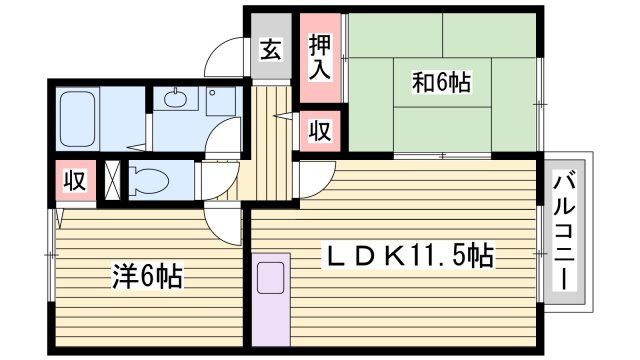 サンアクティーAの間取り