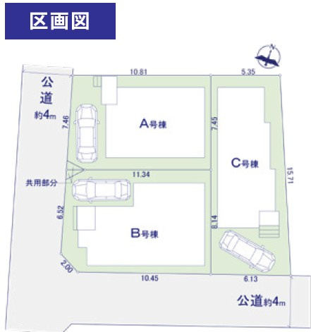 西東京市泉町6丁目　新築一戸建　西武池袋線　保谷の区画図