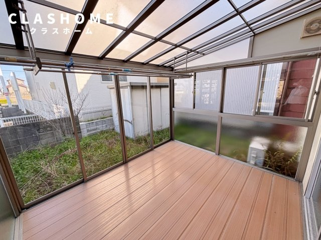 半城土中町戸建のバルコニー