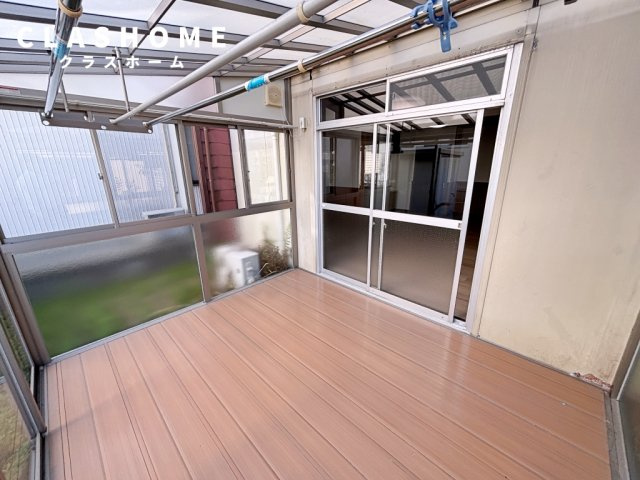 半城土中町戸建のバルコニー