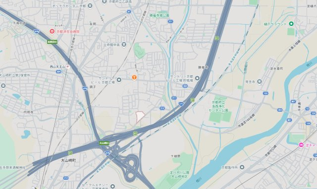 乙訓郡大山崎町戸建ての地図