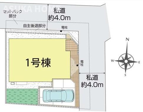 旭区今宿南町のその他|角住戸で明るい邸宅です。駐車場も家の横なので防犯面も安心ですね
