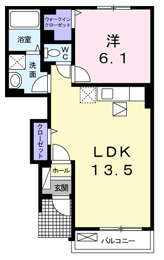パッシィオーネMの間取り