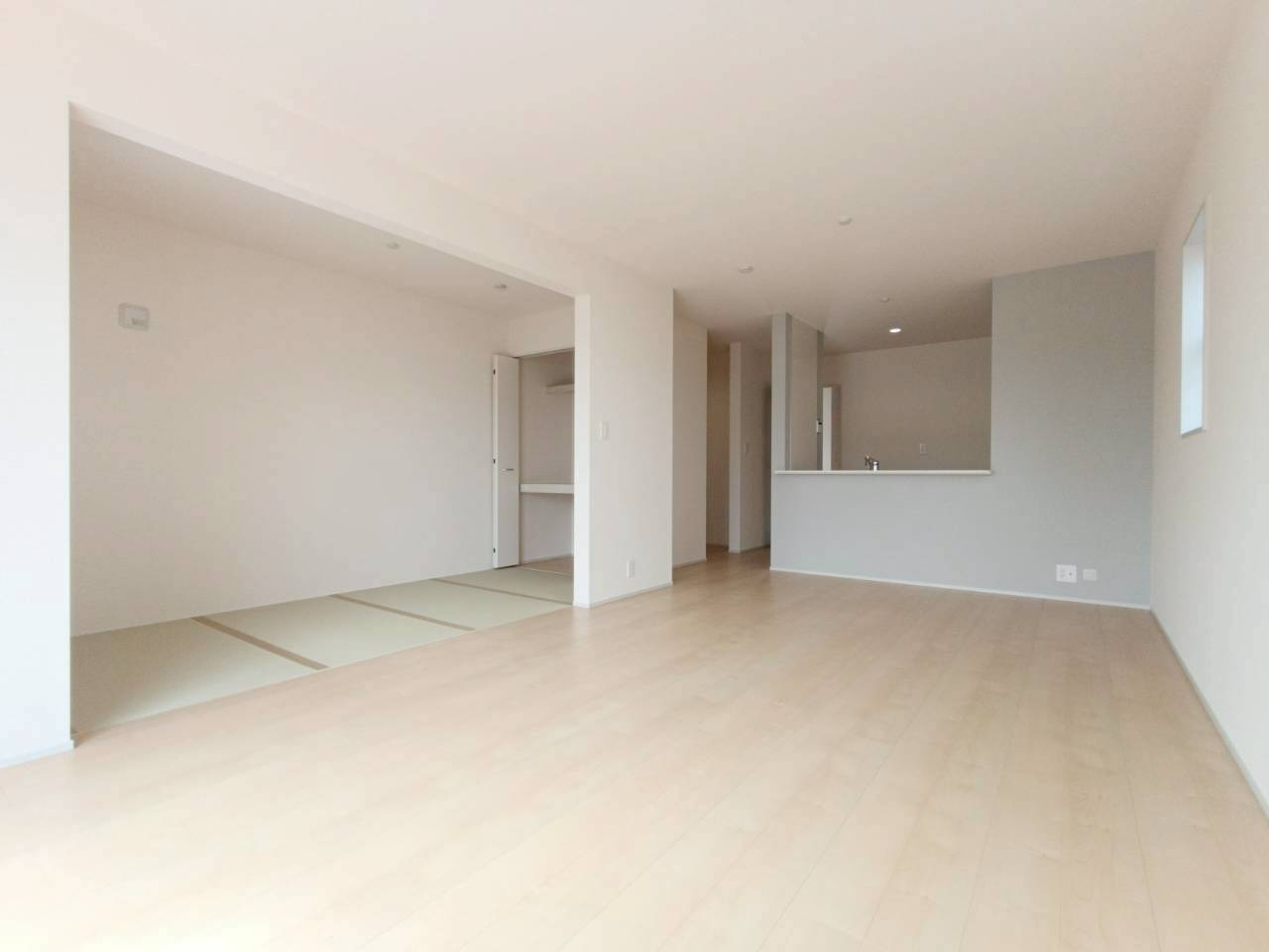 八潮市　西袋　新築戸建　全1棟の居間・リビング|ゆったり過ごせる居間です