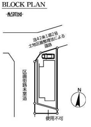 八潮市　西袋　新築戸建　全1棟の区画図|区画図です