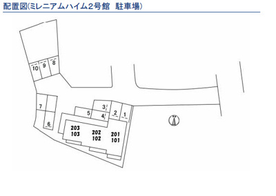 【区画図】 | ミレニアムハイム2号館