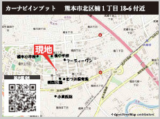 仲介手〇料不要　KEIAIスターKEIAI　GRACE　北区楠3期【楠小・楠中】の地図|カーナビ➡北区楠1丁目18-6付近
