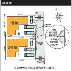 仲介手〇料不要　KEIAIスターTERRACE東区新南部1期【西原小・西原中】の区画図