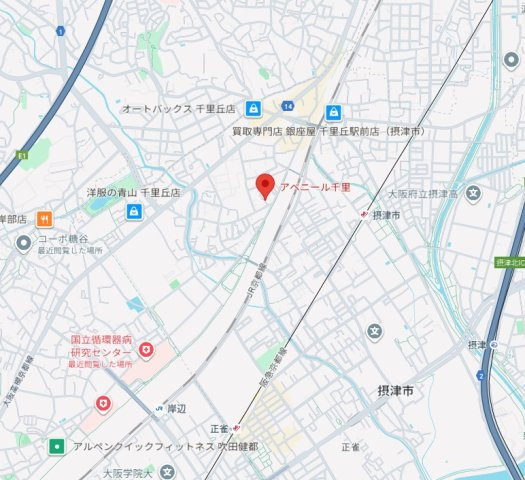 アベニール千里の地図