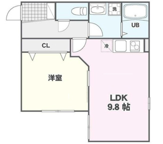【間取り】 | タウンフィールドⅡ－Ｂ | 間取りです。