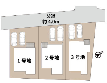 仲介手〇料不要　i-passo東区御領５丁目３期【託麻西小・東部中】の区画図