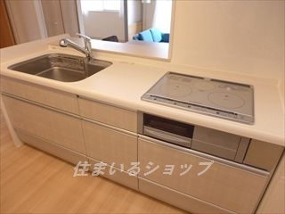 広島市安佐北区亀山２丁目のアパートのキッチン|家具は付属いたしません