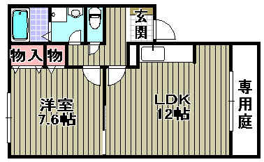 GRACE岸和田の間取り
