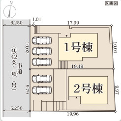 リーブルガーデン堺市南区若松台3丁1期の区画図