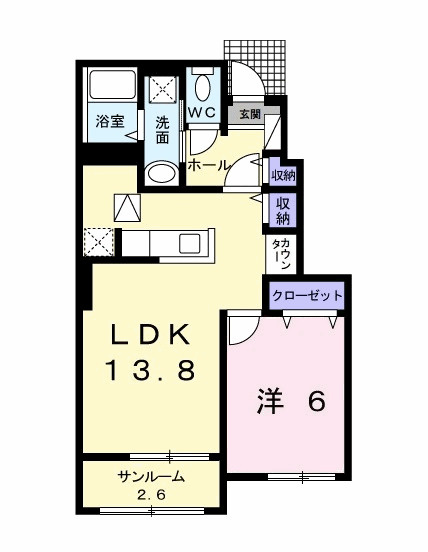 サンヴェール大芝ⅡBの間取り