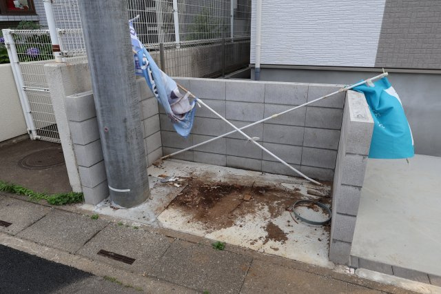 《仲介手数料無料》北区本郷町1065-1新築一戸建てハートフルタウンのその他|ゴミ置場はB号棟の脇にあります。