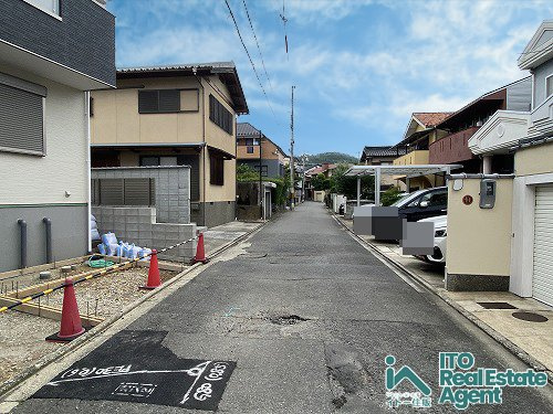 大宮玄琢北町 新築戸建 5期1号地の前面道路含む現地写真