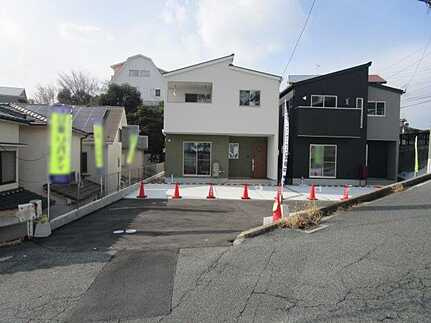 東区山根町の前面道路含む現地写真