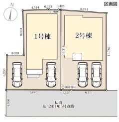 リーブルガーデン福岡市早良区飯倉4丁目の区画図