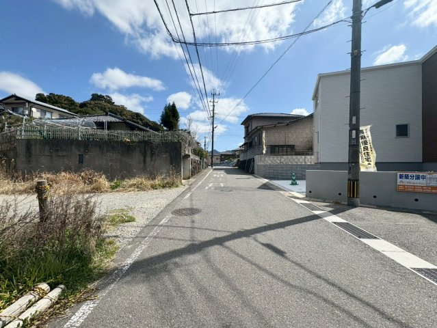 ーリーブルガーデンー小倉南区長行西第五【小倉南区　新築戸建て】の前面道路含む現地写真|2026年3月14日撮影【小倉南区　新築戸建て】