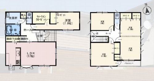 【間取り】 | 【仲介手数料０円】寒川町田端　中古一戸建て | 寒川町田端　中古一戸建て
