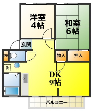 サンシティー西大路の間取り