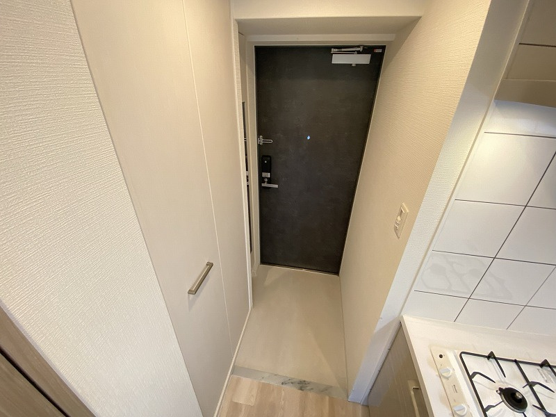 神戸市兵庫区駅南通３丁目の賃貸マンションの玄関|シューズボックス付き