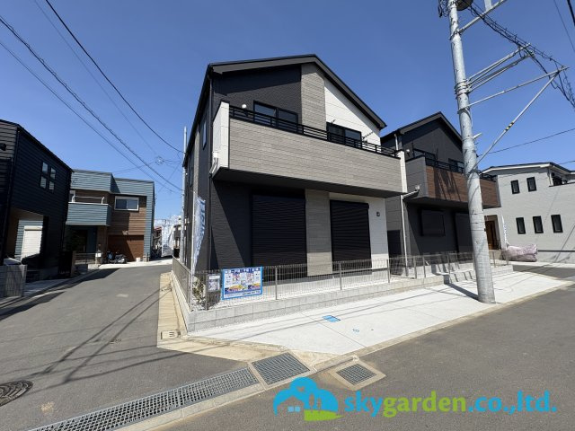 茅ヶ崎市今宿4期　新築戸建　全2棟２号棟の前面道路含む現地写真|前面道路含む現地写真です
