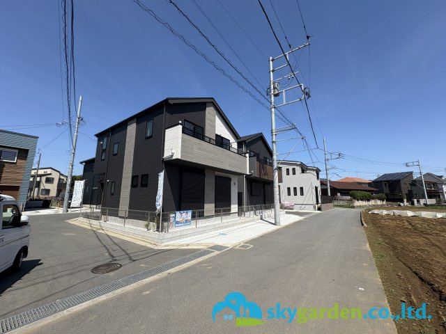 茅ヶ崎市今宿4期　新築戸建　全2棟２号棟の前面道路含む現地写真|前面道路含む現地写真です