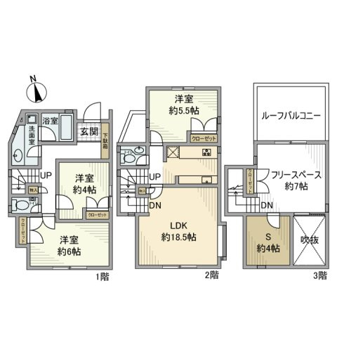 中町戸建の間取り