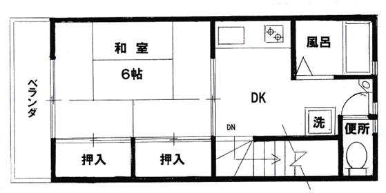 【間取り】 | 灘北通4丁目貸家