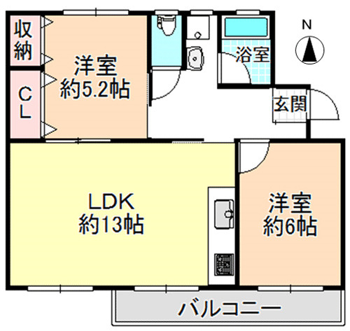 【間取り】 | 金剛第三住宅 214棟