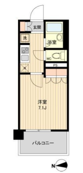 ラクアスレジデンス東新宿の間取り