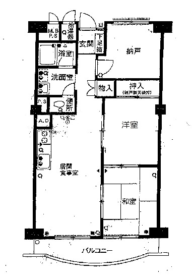 和歌山セントポリアマンションの間取り
