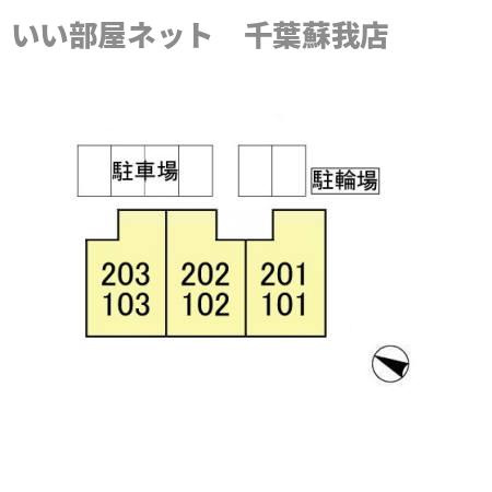 ハイツカメリヤの区画図