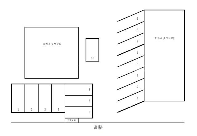スカイタウンＲの区画図