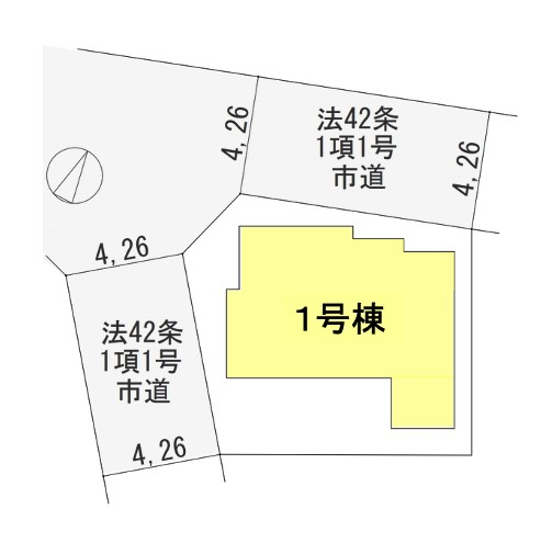 [新築住宅] さいたま市浦和区瀬ヶ崎1丁目 第1期 全1棟の区画図