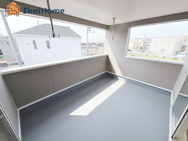 明石市大久保町谷八木第6　1号棟　新築戸建のバルコニー|【ホームページに現地動画掲載中】●年中無休：当日予約可●インナーバルコニーで急な雨も安心です。