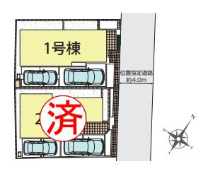【区画図】 | 東久留米市浅間町３丁目　新築戸建て　１号棟 | 全2棟のうち最終1棟になりました！